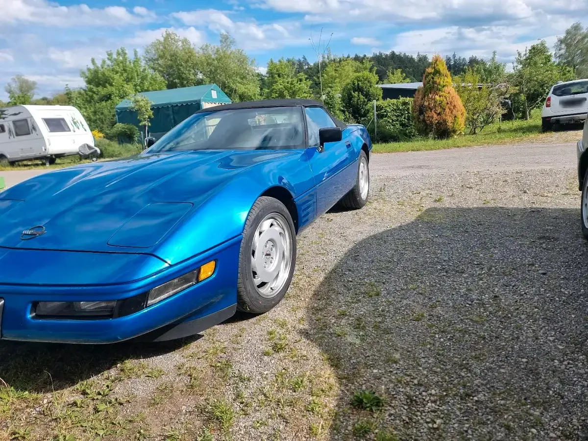 Gebraucht Chevrolet Corvette C4 306 PS (225 kW) 1992 Blau Cabrio