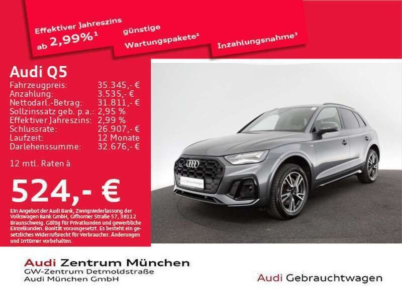 Daytonagrau perleffekt Gebraucht 2021 Audi Q5 Ambiente SUV | 37.829 € (Fairer Preis) - Bild 1/2