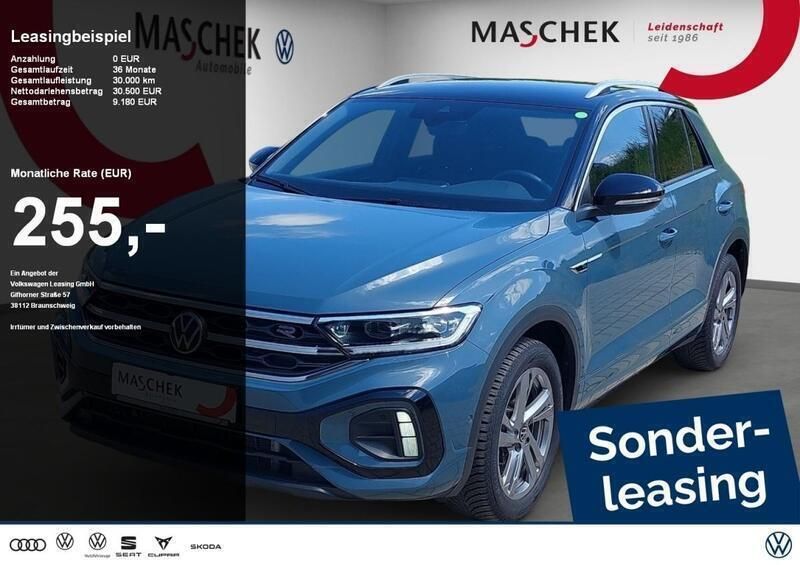 Petroleum blue schwarz Gebraucht 2024 VW T-Roc R-line SUV | 29.540 € (Guter Preis) - Bild 1/4