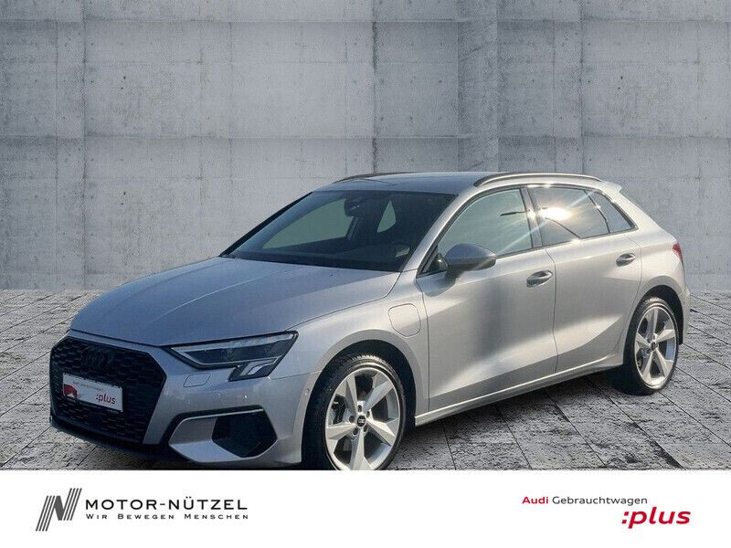 Silber Gebraucht 2024 Audi A3 Sportback e-tron Advanced Kleinwagen | 36.630 € - Bild 1/4