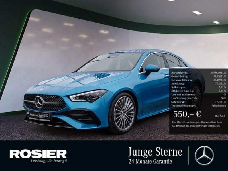 Blau / hyperblau (metallic) Gebraucht 2023 Mercedes CLA220 AMG Limousine | 41.890 € (Teuer) - Bild 1/4