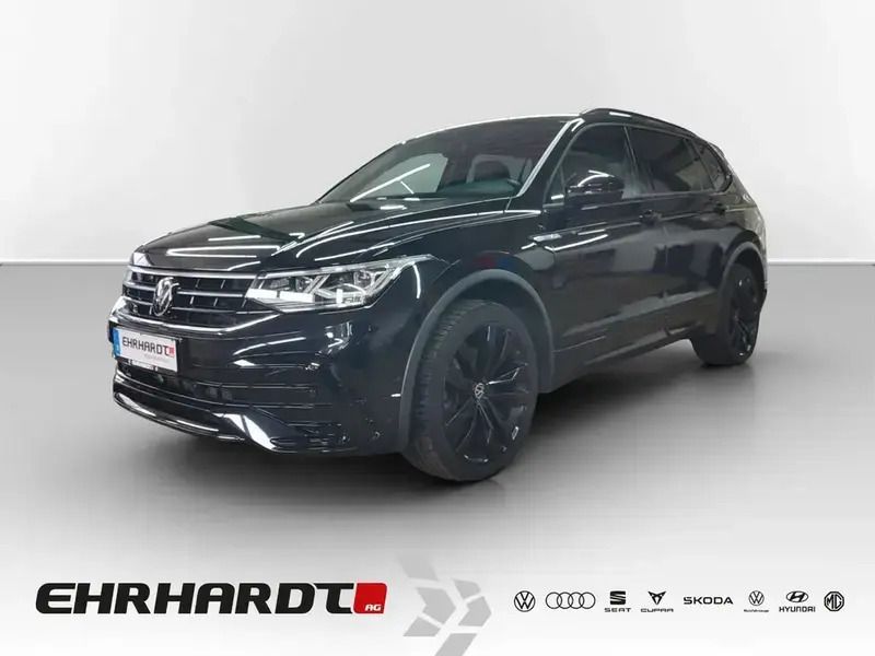 Schwarz Gebraucht 2022 VW Tiguan Allspace R-line SUV | 39.189 € (Fairer Preis) - Bild 1/3