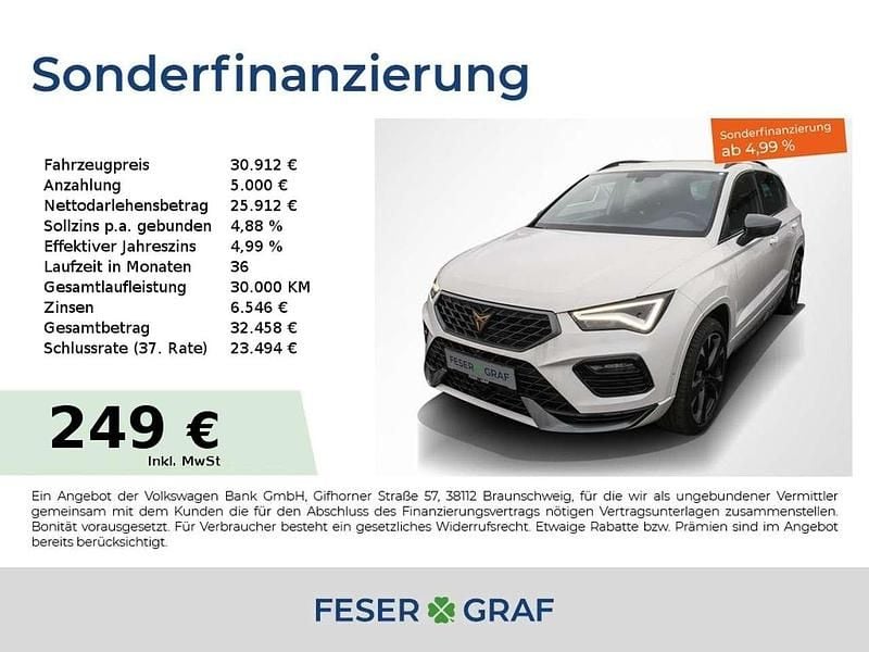 Bila weiss Gebraucht 2023 Cupra Ateca SUV | 30.912 € (Guter Preis) - Bild 1/1