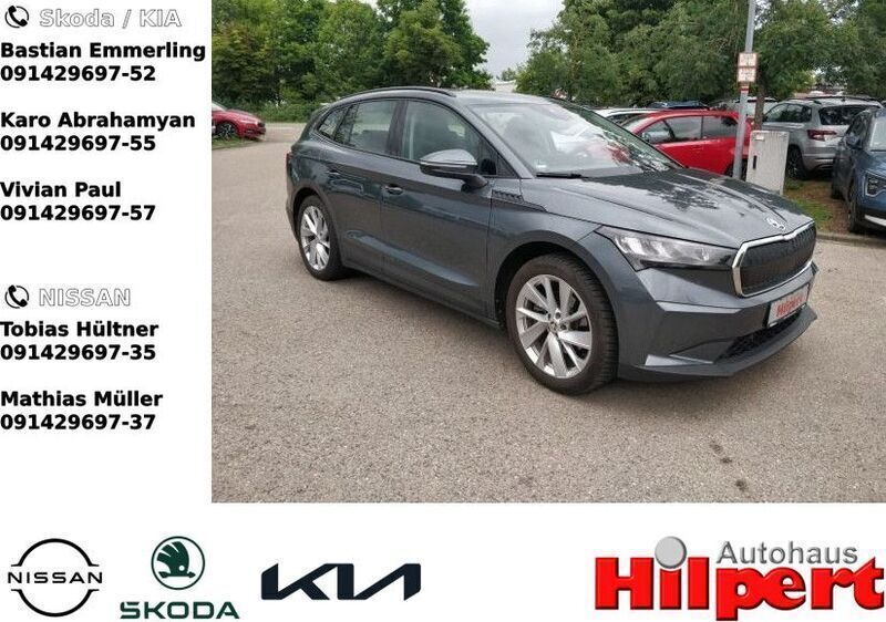 Quarzgrau metallic (metallic) Gebraucht 2021 Skoda Enyaq iV Loft SUV | 25.940 € (Fairer Preis) - Bild 1/4