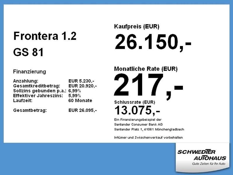 Neu Opel Frontera 101 PS (74 kW) 2025 Lackierung bright blue/typ aus SUV