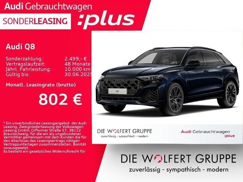 Waitomoblau metallic Gebraucht 2024 Audi Q8 Ambiente SUV | 84.920 € (Teuer) - Bild 1/4