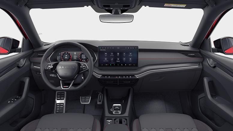 Neu Skoda Octavia RS 265 PS (194 kW) 2025 Cinnamon red metallic cinnamon red metallic Kombi