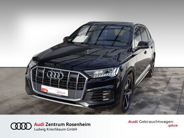 Schwarz Gebraucht 2021 Audi Q7 S-Line SUV | 49.880 € (Guter Preis) - Bild 1/4