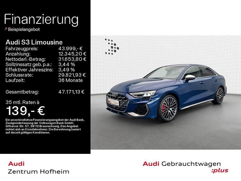Ascariblau metallic Gebraucht 2024 Audi S3 Sport Limousine | 43.999 € (Superpreis) - Bild 1/4