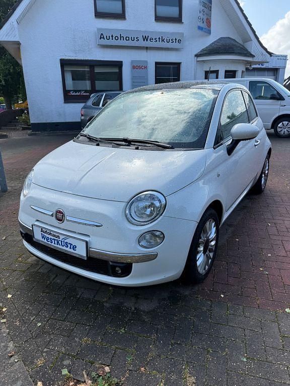 Weiß Gebraucht 2015 Fiat 500 Lounge Kleinwagen | 6.990 € (Guter Preis) - Bild 1/3