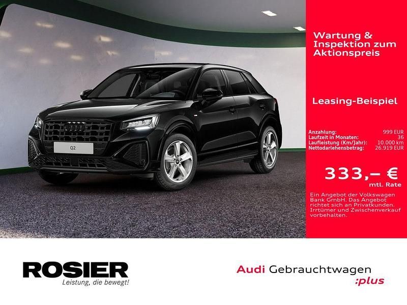 Mythosschwarz metallic Gebraucht 2024 Audi Q2 S-Line SUV | 26.919 € (Fairer Preis) - Bild 1/4
