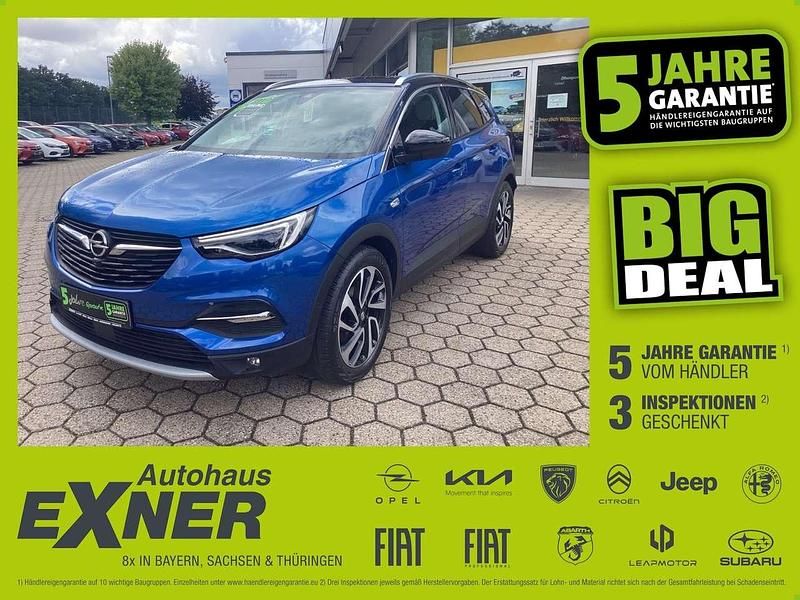 Topas blau/ dach schwarz lackiert Gebraucht 2018 Opel Grandland X Ultimate SUV | 16.490 € (Fairer Preis) - Bild 1/4