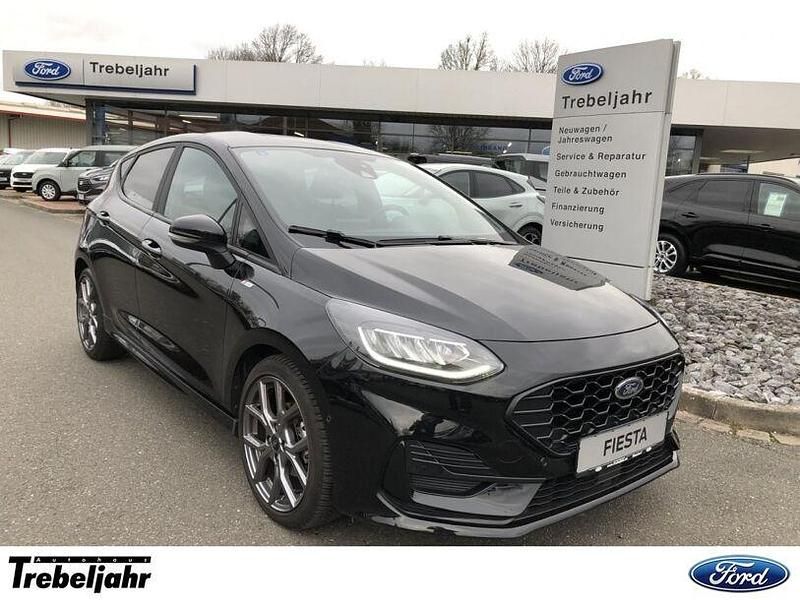 Obsidianschwarz Gebraucht 2023 Ford Fiesta ST-Line X Kleinwagen | 19.800 € (Fairer Preis) - Bild 1/4