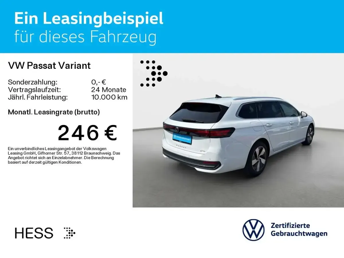 Gebraucht VW Passat Business 150 PS (110 kW) 2025 Oryxweiß perlmutteffekt Kombi
