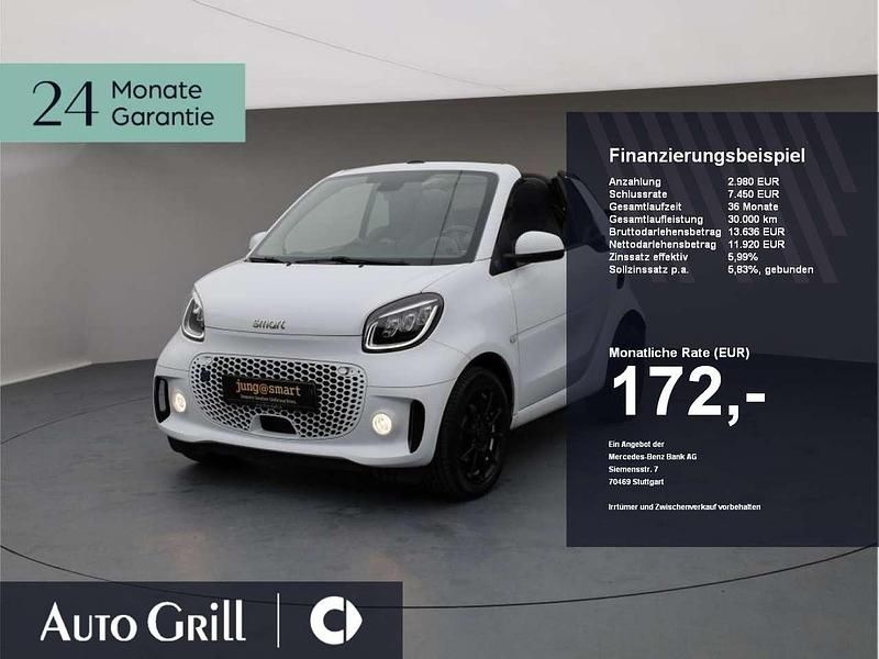 Weiß Gebraucht 2021 Smart ForTwo Electric Drive Brabus Cabrio | 14.900 € (Guter Preis) - Bild 1/4