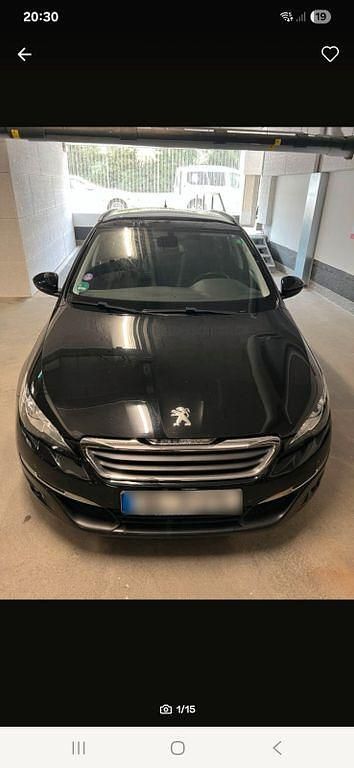 Schwarz Gebraucht 2015 Peugeot 308 Style Kombi | 4.800 € (Superpreis) - Bild 1/4