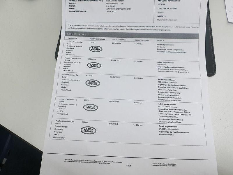 Gebraucht Land Rover Discovery Sport 150 PS (110 kW) 2017 Grau SUV