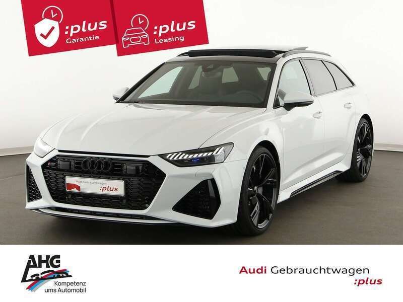 Gletscherweiß metallic Gebraucht 2024 Audi RS6 Ambiente Kombi | 136.879 € - Bild 1/4