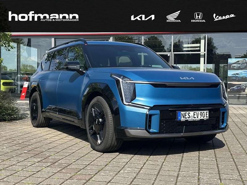 Blau Gebraucht 2024 Kia EV9 Launch Edition SUV | 75.490 € (Etwas zu teuer) - Bild 1/4