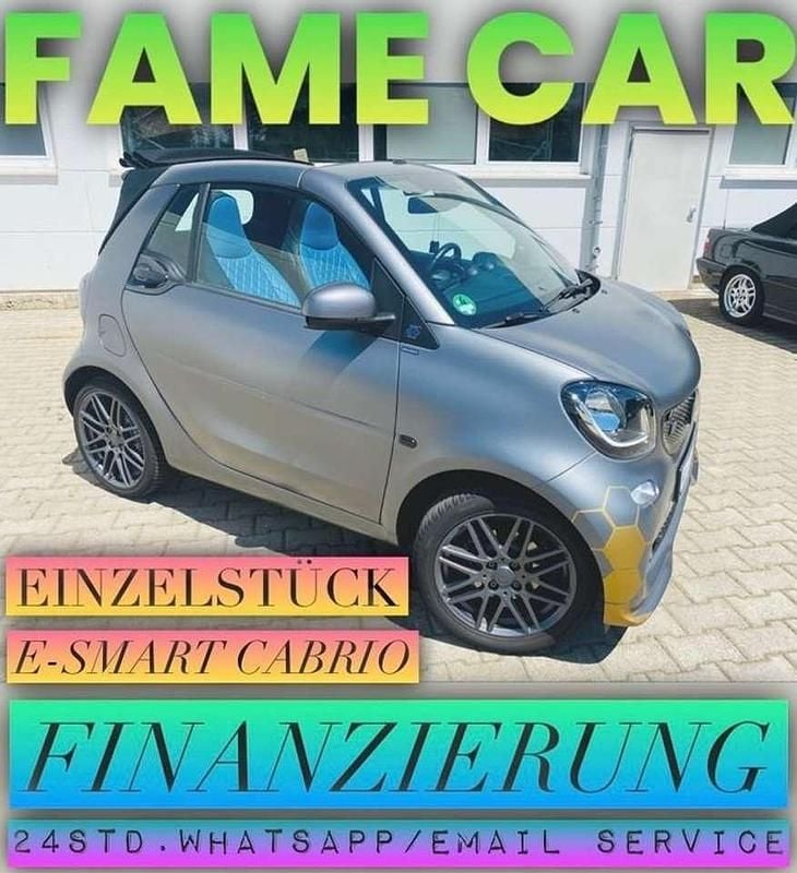 Tridion graphite grey (matt) Gebraucht 2019 Smart ForTwo Electric Drive Brabus Cabrio | 14.000 € (Fairer Preis) - Bild 1/4