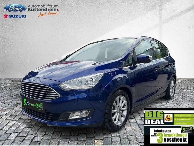 Indicblau metallic Gebraucht 2018 Ford C-MAX Titanium Van / Kleinbus | 11.280 € (Fairer Preis) - Bild 1/2