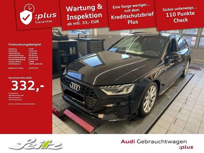 Gebraucht Audi A4 S-Line 150 PS (110 kW) 2020 Mythosschwarz metallic Kombi
