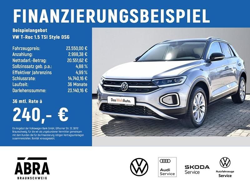 Gebraucht VW T-Roc Style 150 PS (110 kW) 2022 Silber SUV