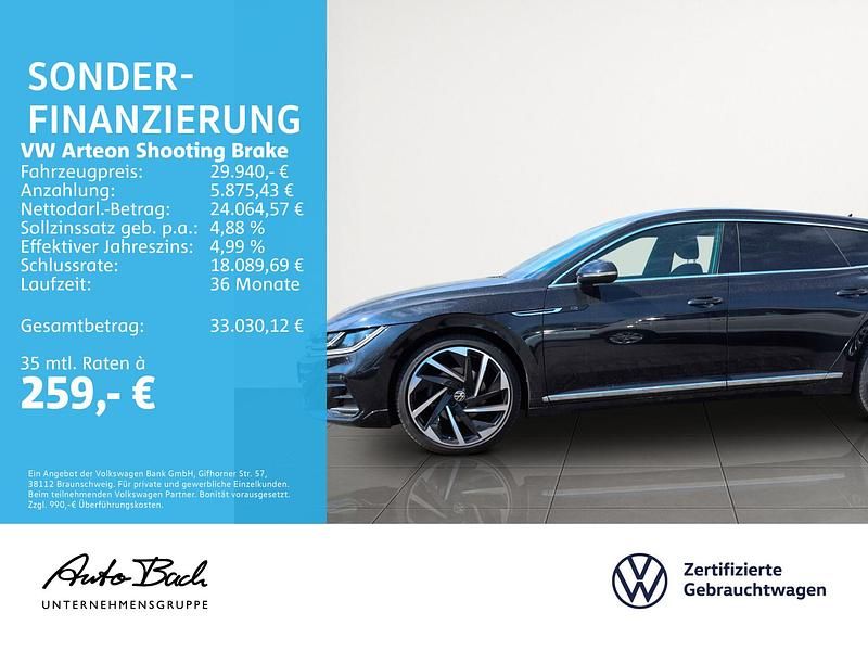 Gebraucht VW Arteon R-line 200 PS (147 kW) 2021 Deep black perleffekt Kombi