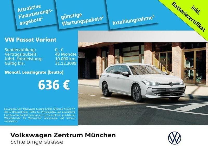 Weiß Gebraucht 2025 VW Passat Elegance Kombi | 49.970 € (Guter Preis) - Bild 1/3