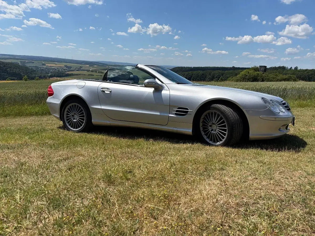 Gebraucht Mercedes SL500 306 PS (225 kW) 2002 Silber Cabrio