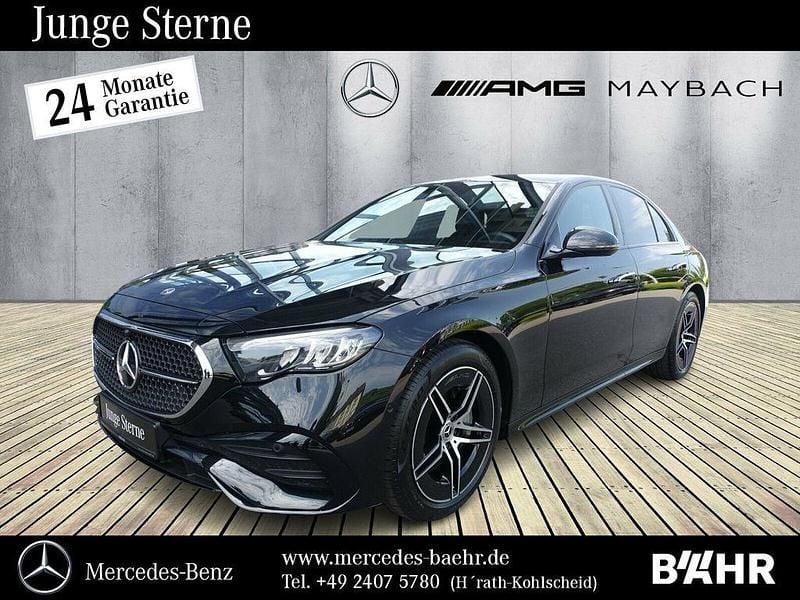 Lack obsidianschwarz (metallic) Gebraucht 2024 Mercedes E220 AMG Limousine | 54.850 € (Fairer Preis) - Bild 1/4