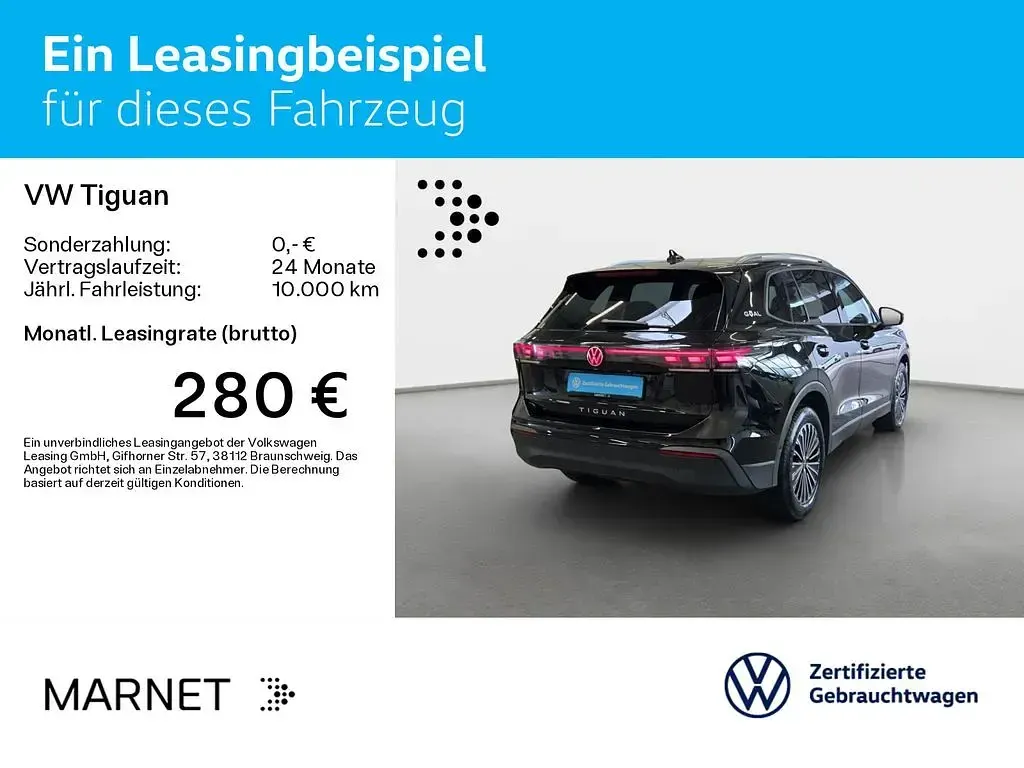 Gebraucht VW Tiguan Goal 150 PS (110 kW) 2025 Grenadillschwarz metallic SUV