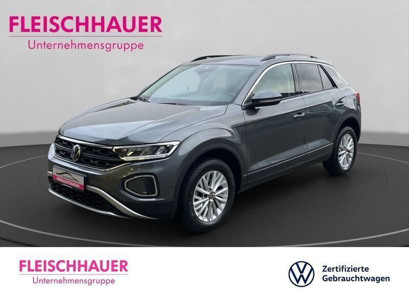 Grau Gebraucht 2024 VW T-Roc Life SUV | 22.990 € (Guter Preis) - Bild 1/4