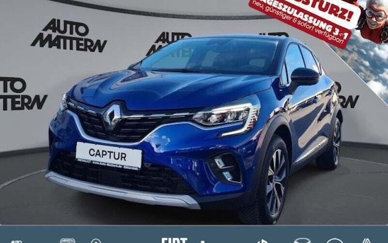 Blau Neu 2024 Renault Captur Techno SUV | 31.290 € (Etwas zu teuer) - Bild 1/4