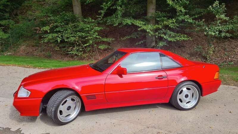 Rot Gebraucht 1992 Mercedes SL300 Cabrio | 19.000 € - Bild 1/4