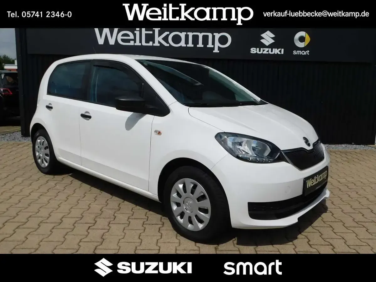 Brugt Skoda Citigo Active 60 HK (44 kW) 2018 Hvid Hatchback