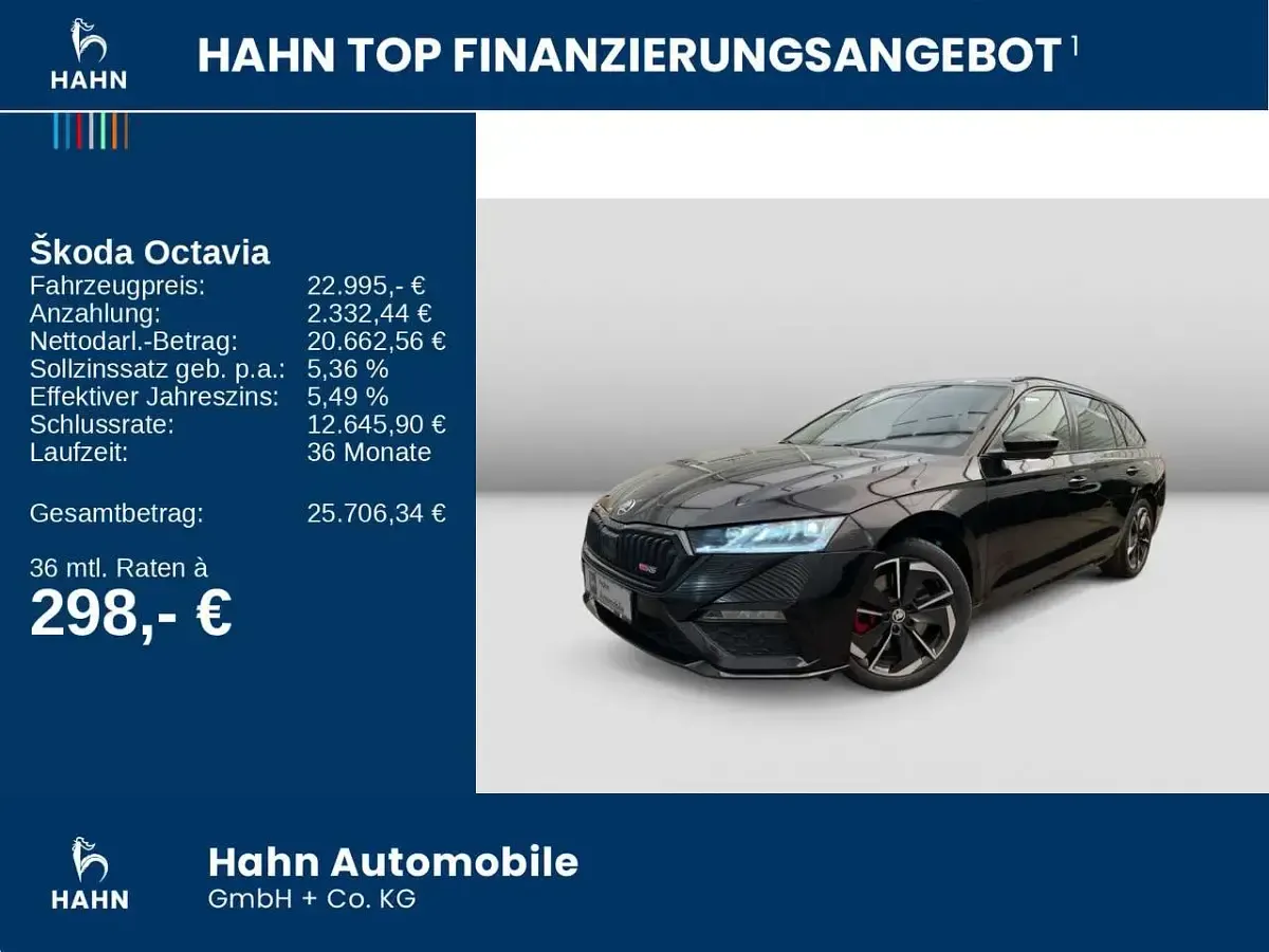 Gebraucht Skoda Octavia RS 245 PS (180 kW) 2022 Schwarzmagic perleffekt Kombi