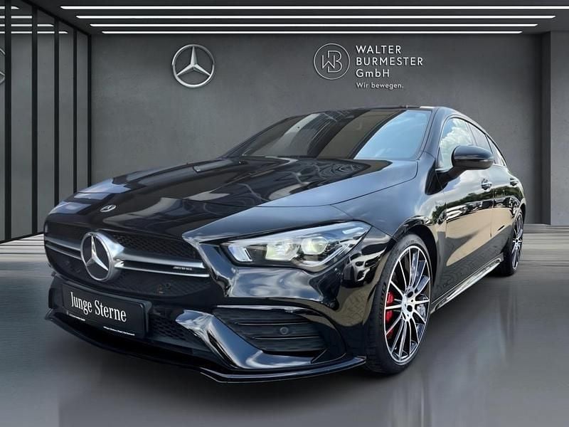 Schwarz Gebraucht 2021 Mercedes CLA35 AMG AMG Limousine | 33.790 € (Superpreis) - Bild 1/3