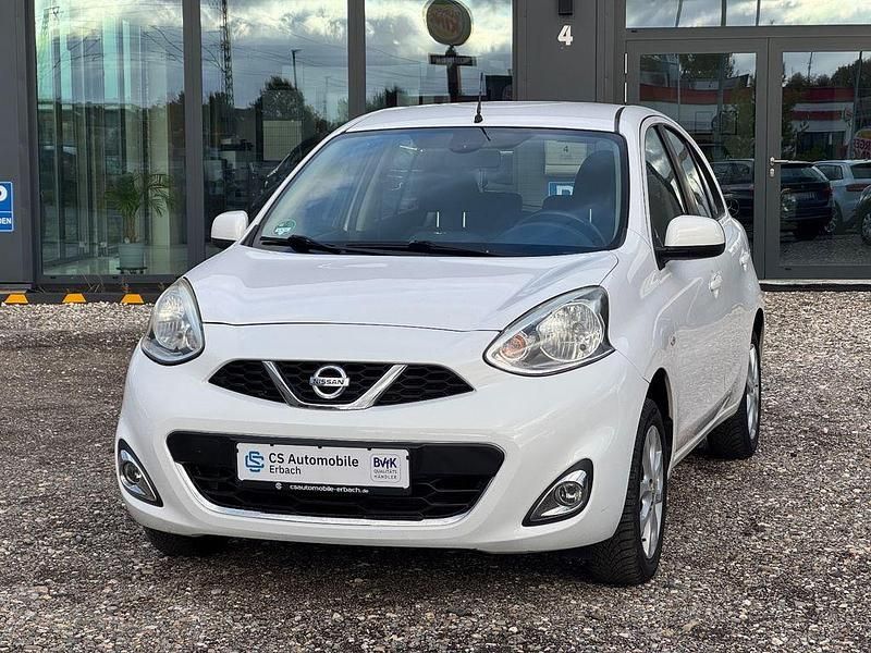 Weiß Gebraucht 2014 Nissan Micra Acenta Kleinwagen | 5.990 € (Etwas zu teuer) - Bild 1/4
