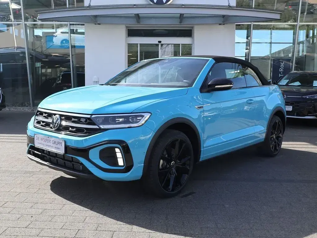 Neu VW T-Roc Cabriolet R-line 150 PS (110 kW) 2026 Teal blue / schwarz Cabrio