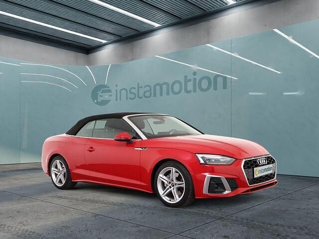 Rot Gebraucht 2021 Audi A5 Cabriolet Sport Cabrio | 40.750 € (Teuer) - Bild 1/2