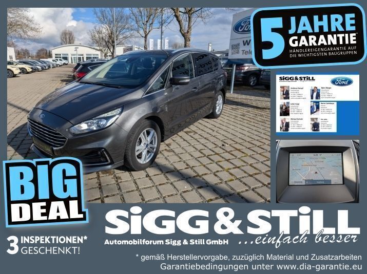 Magneticgrau (metallic) Gebraucht 2021 Ford S-MAX Titanium Van / Kleinbus | 25.350 € (Guter Preis) - Bild 1/4