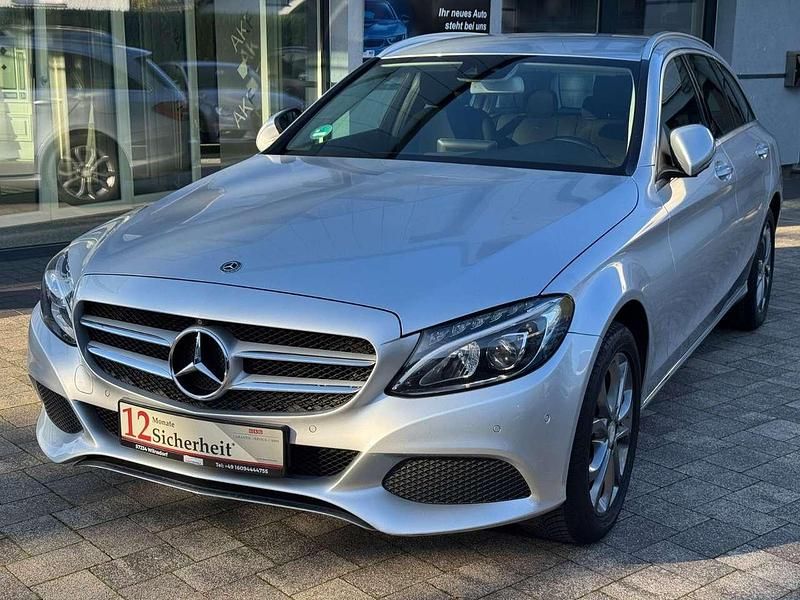 Silber Gebraucht 2018 Mercedes C250 Kombi | 17.990 € (Guter Preis) - Bild 1/4