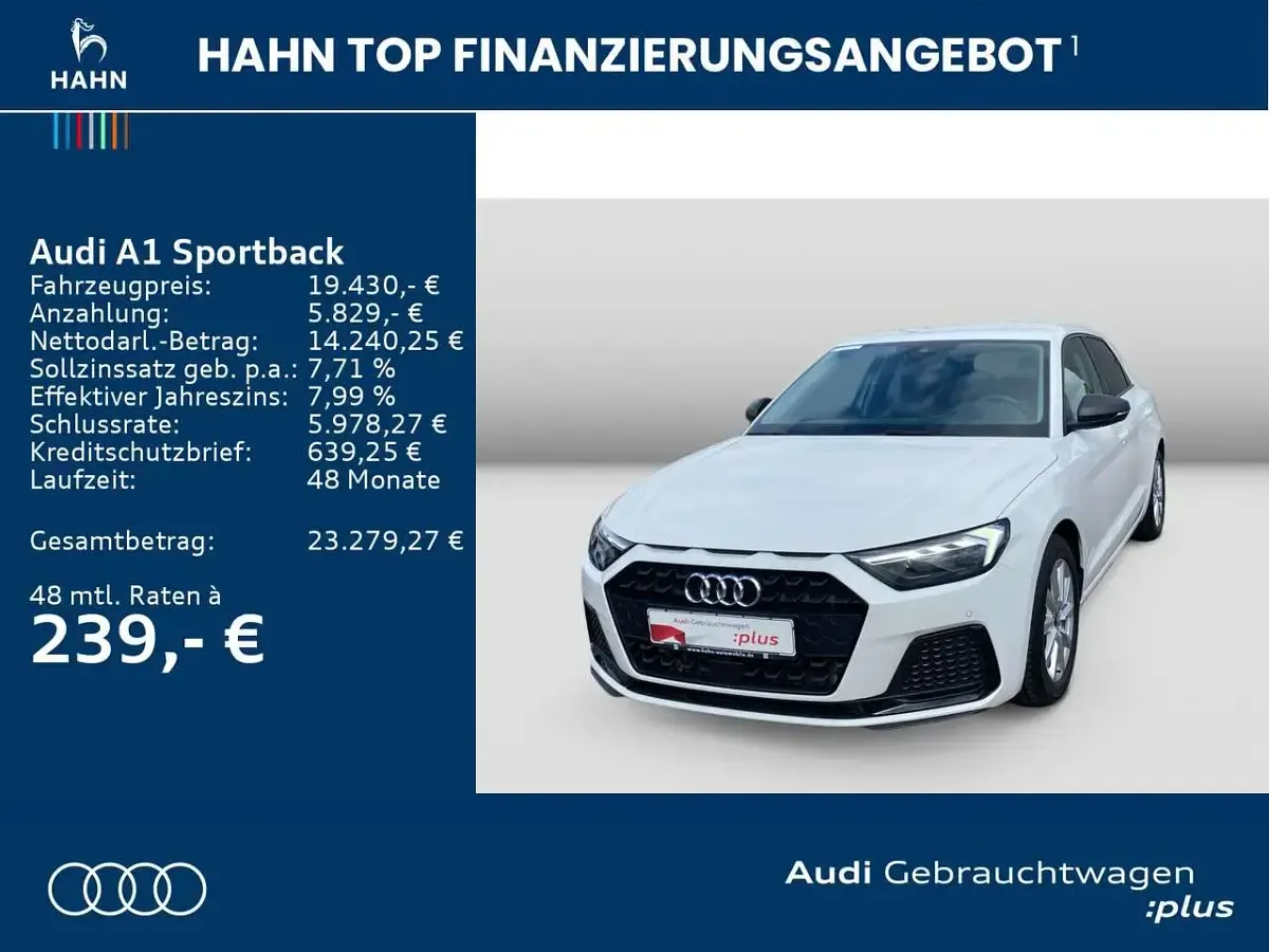 Gebraucht Audi A1 Advanced Plus 110 PS (80 kW) 2021 Cortinaweiß SUV