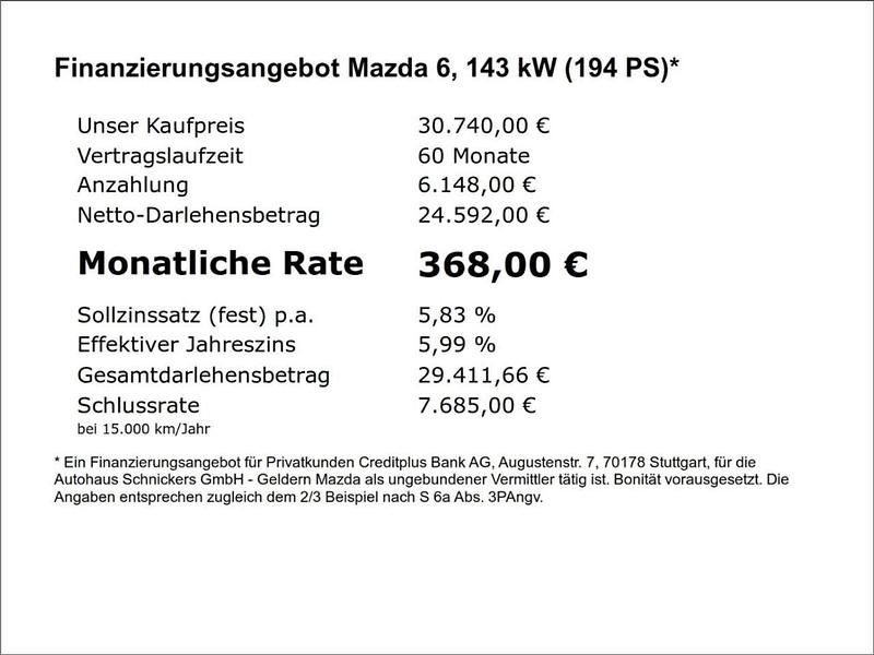 Gebraucht Mazda 6 Sky 194 PS (142 kW) 2024 Jet black Kombi