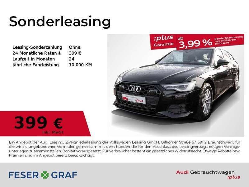 Mythosschwarz metallic Gebraucht 2024 Audi A6 Ambiente Kombi | 49.790 € - Bild 1/3
