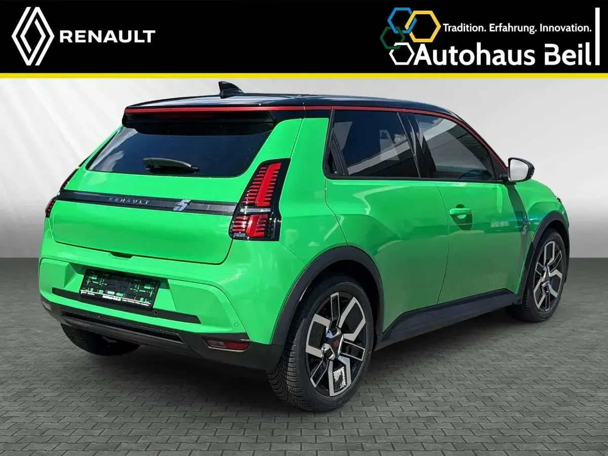 Neu Renault R5 Komfort 110 kW (150 PS) 2026 Pop green, dach blackpearlsc Kleinwagen