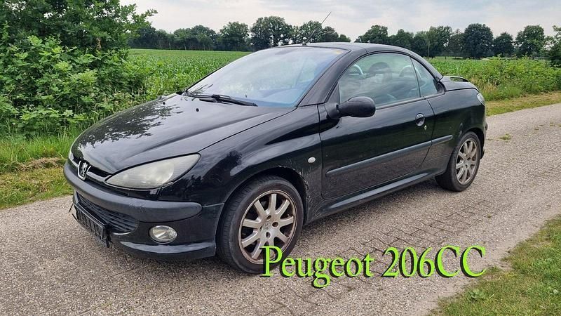 Schwarz Gebraucht 2002 Peugeot 206 CC Cabrio | 1.200 € (Fairer Preis) - Bild 1/4