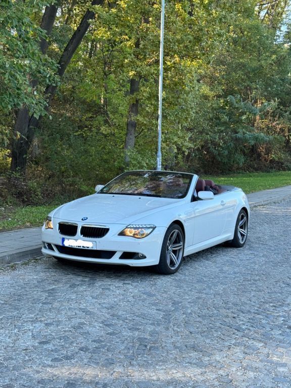 Weiß Gebraucht 2008 BMW 635 Cabriolet Sport Line Cabrio | 20.500 € - Bild 1/4
