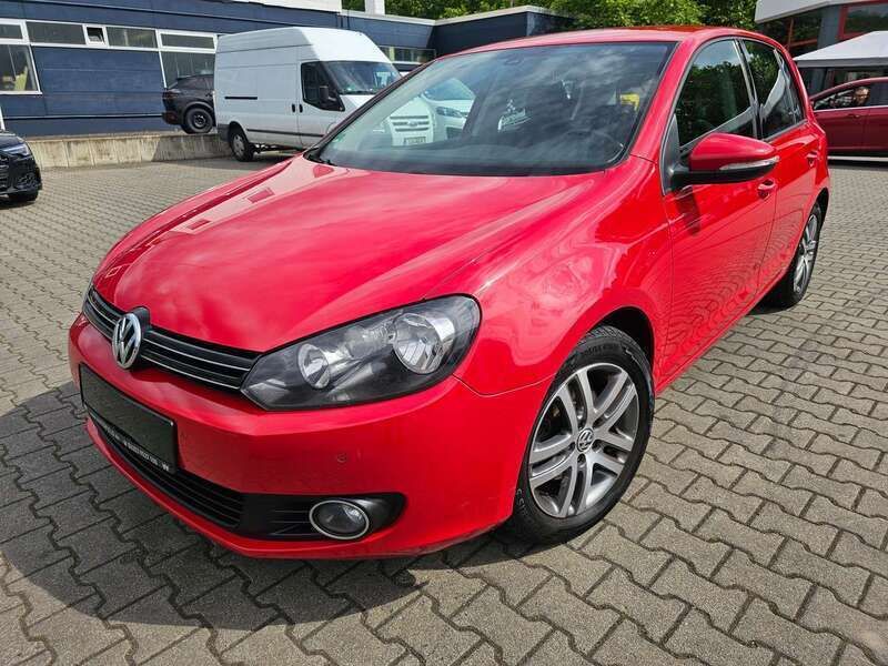 Rot Gebraucht 2009 VW Golf VI Highline Limousine | 5.300 € (Fairer Preis) - Bild 1/4